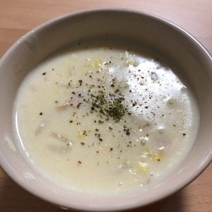 白菜と豆乳のとろとろスープ